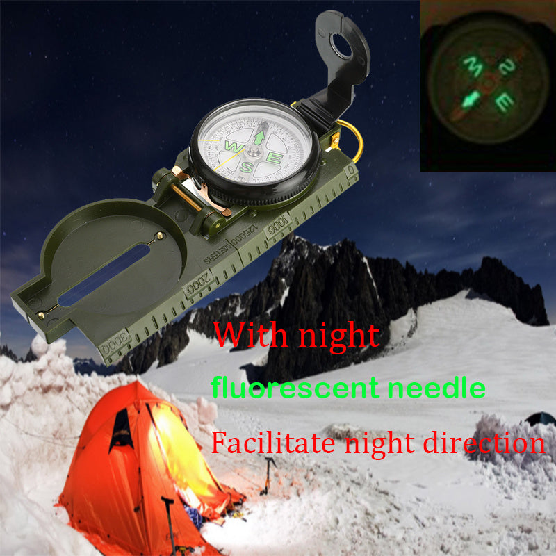 Boussole de camping en plein air, mousqueton, portable - Camp de Base Farzen
