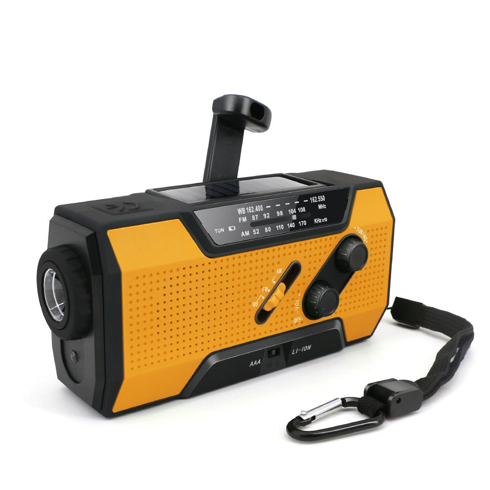 Radio Solaire de Poche 5-en-1 | Dynamo, Power Bank & Lampe Torche LED | Kit Survie - Camp de Base Farzen