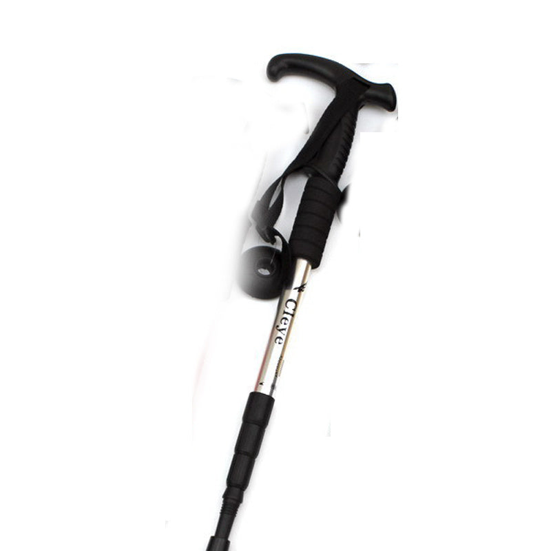 Bâton Randonnée Aluminium Poignée T Anti-Choc - 370g - Camp de Base Farzen