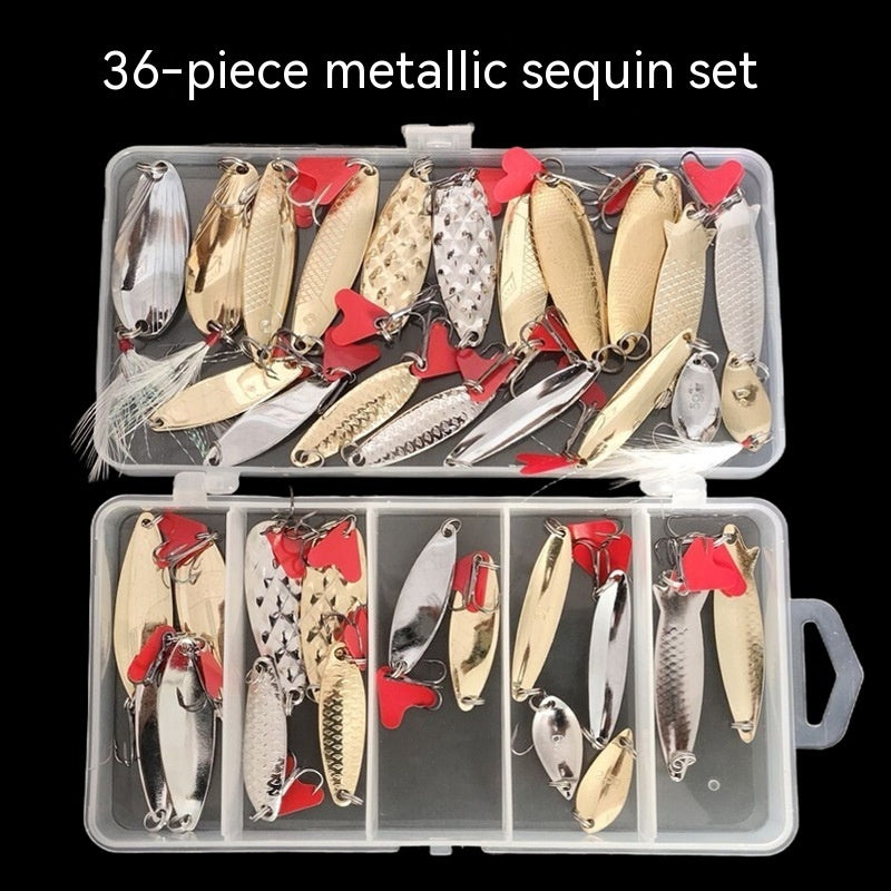 Kit Leurres Paillettes Ananas 11/21/36 - Métal Pêche - Camp de Base Farzen