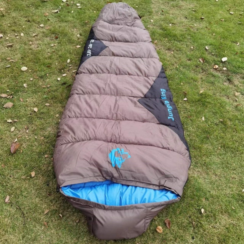 Sac de Couchage Coton Pêche Automne-Hiver - Camping Froid 230x80cm - Camp de Base Farzen
