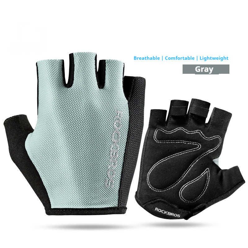 Gants Cyclisme Demi-Doigts Mixte - Antidérapants Sport - Camp de Base Farzen