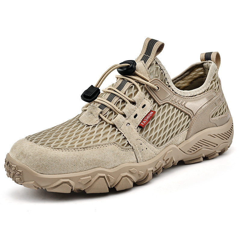 Chaussures Randonnée Cuir Respirantes Homme Sport Été 780g - Camp de Base Farzen
