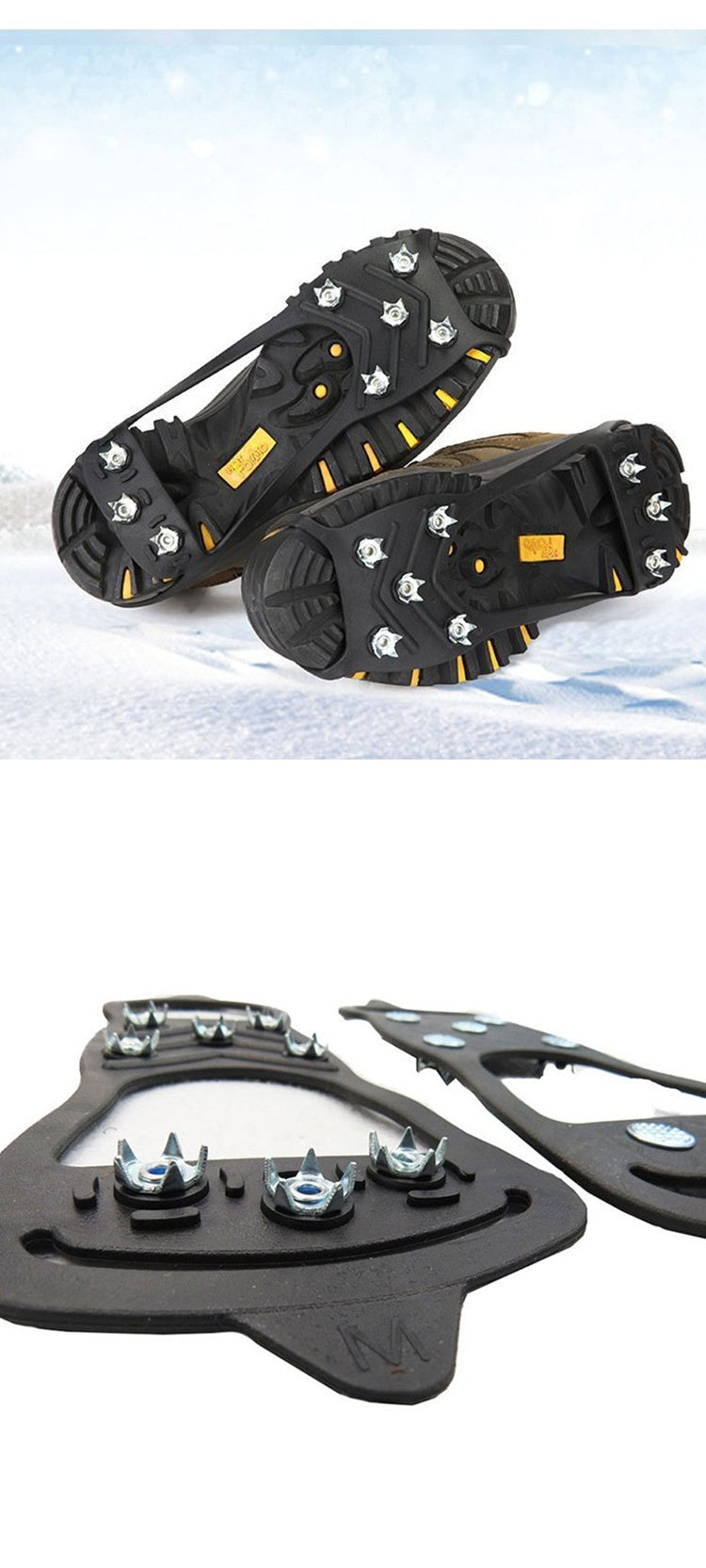 Pointes Escalade 8 Dents - Crampons Glace Neige - Camp de Base Farzen