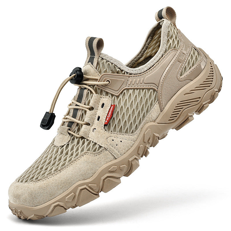 Chaussures Randonnée Cuir Respirantes Homme Sport Été 780g - Camp de Base Farzen