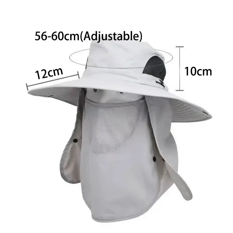 Chapeau Pêche Pliable Protection Solaire - Respirant Réglable Mixte 100g - Camp de Base Farzen