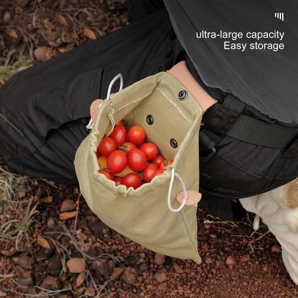 Sac Cueillette Pliable Toile - Kit Multifonction Taille 23x21cm - Camp de Base Farzen