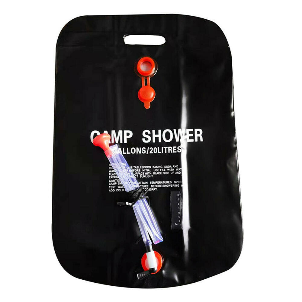 Douche de camping portable compacte de 20 L - Chauffage solaire - Camp de Base Farzen