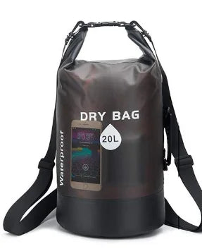 Sac Étanche PVC 10L 20L - Imperméable Natation Rafting Kayak - Camp de Base Farzen