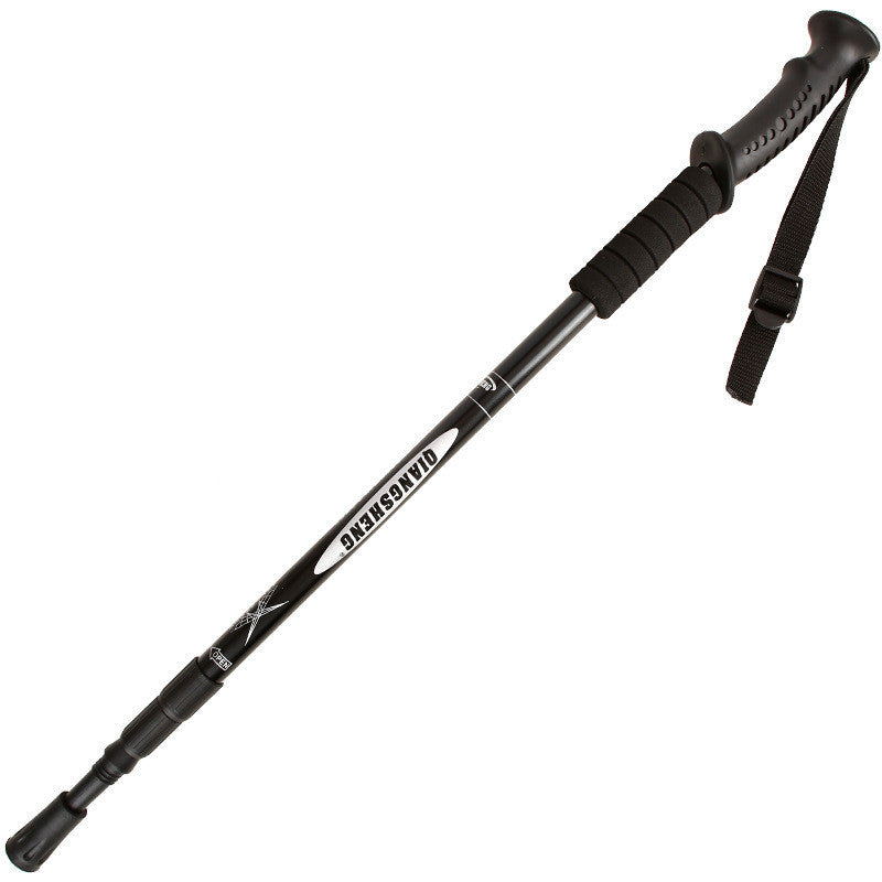Bâton Marche Télescopique Aluminium Poignée Droite - 335g - Camp de Base Farzen