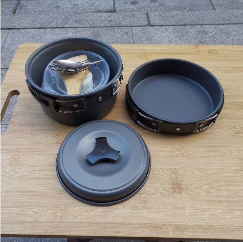 Batterie Cuisine Outdoor Duo Kit Camping 1-2 Personnes - Camp de Base Farzen