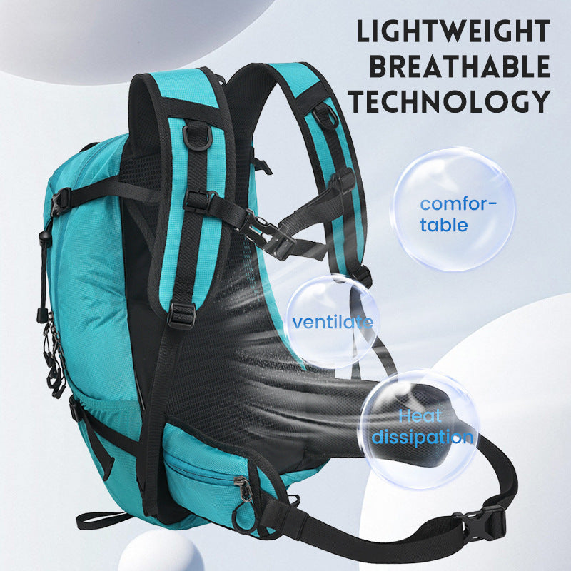Sac à dos de randonnée imperméable multifonctionnel pour l'extérieur, grande capacité, léger et pliable, idéal pour les randonnées - Camp de Base Farzen