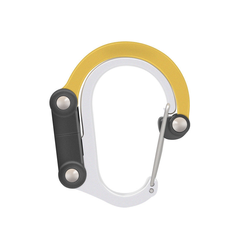 Mousqueton Hybride 3-en-1 Rotatif - Clip Multifonction 18kg - Camp de Base Farzen