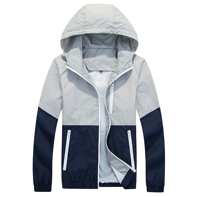 Veste Trench Homme Capuche - Printemps Automne Fine Tendance 350g - Camp de Base Farzen