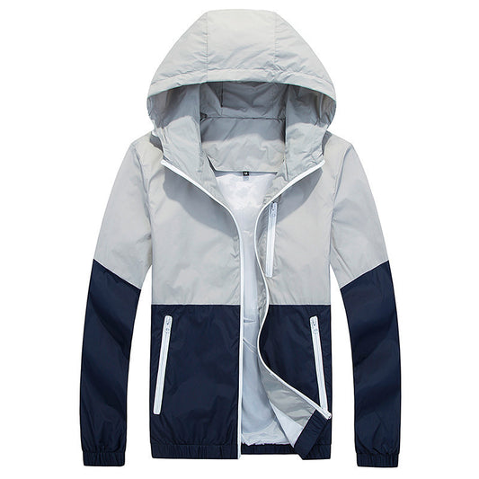 Veste Trench Homme Capuche - Printemps Automne Fine Tendance 350g - Camp de Base Farzen