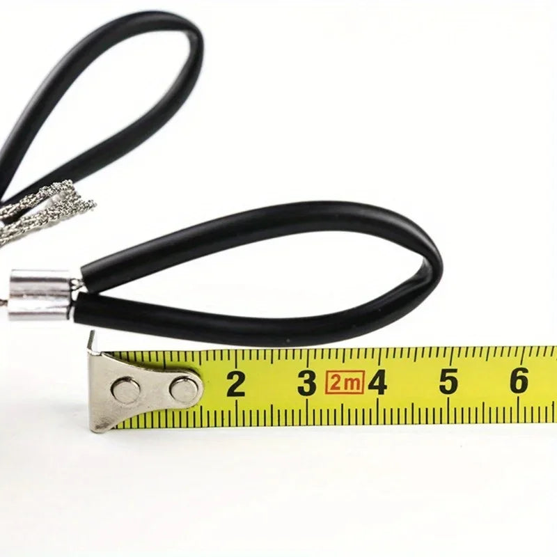 Scie Fil Inox Poche - Poignée Doigts Survie Ultra-Légère 68cm - Camp de Base Farzen