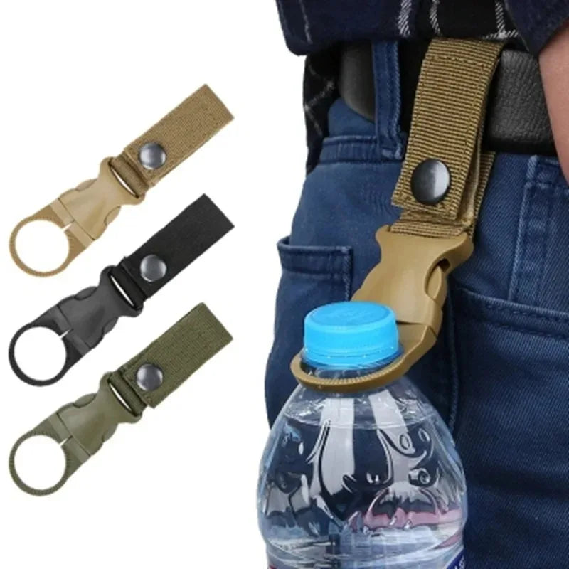 Mousqueton Sangle Sac à Dos - Porte-Bouteille Fixation Rapide - Camp de Base Farzen