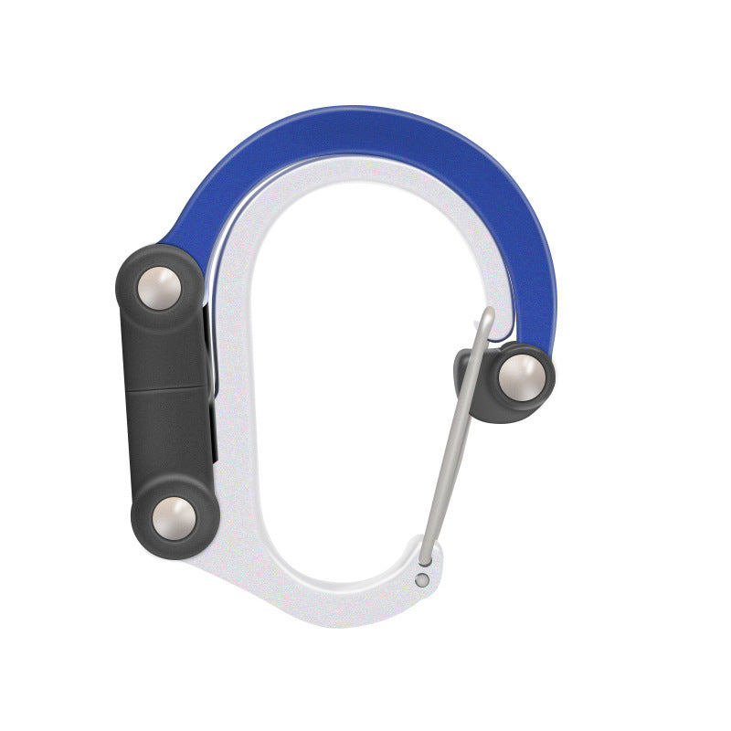 Mousqueton Hybride 3-en-1 Rotatif - Clip Multifonction 18kg - Camp de Base Farzen
