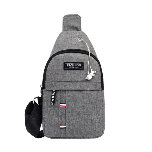 Sac à bandoulière minimaliste léger et tendance pour homme, grande capacité, idéal pour les loisirs et le sport - Camp de Base Farzen