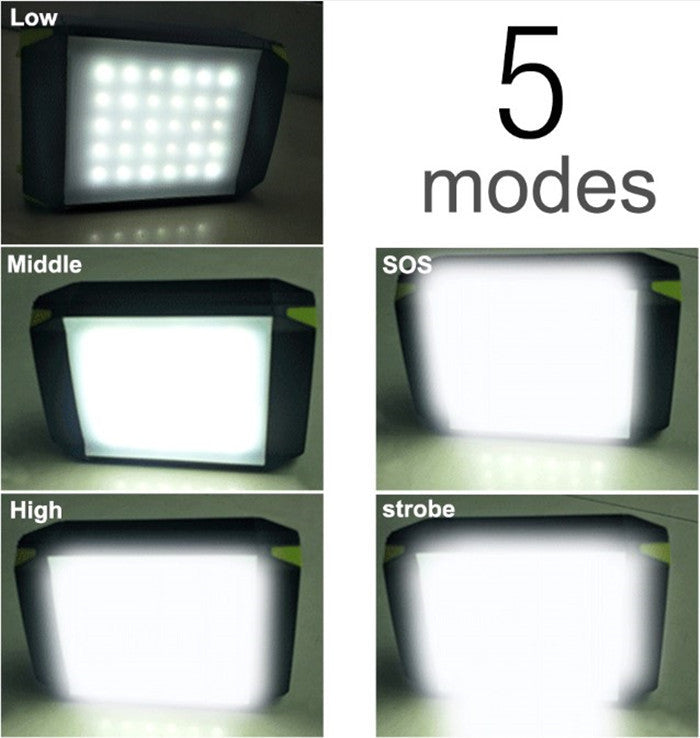 Lampe Camping LED Rechargeable - Batterie Externe USB - Camp de Base Farzen