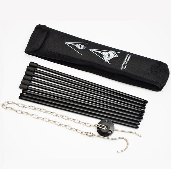 Trépied Feu de Camp Aluminium Support Barbecue Pliable - Camp de Base Farzen