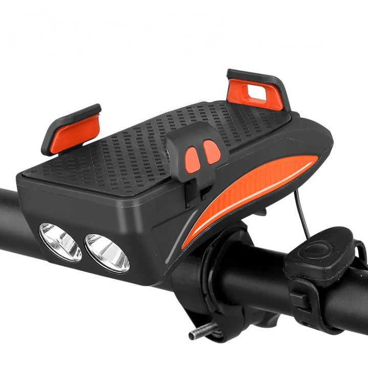 Support Téléphone Vélo 5-en-1 Chargeur - Lampe Sonnette - Camp de Base Farzen