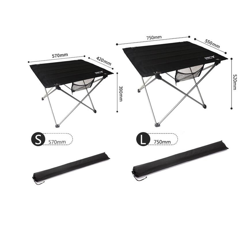 Table Camping Pliante Aluminium Ultra-Légère 800g Portable - Camp de Base Farzen
