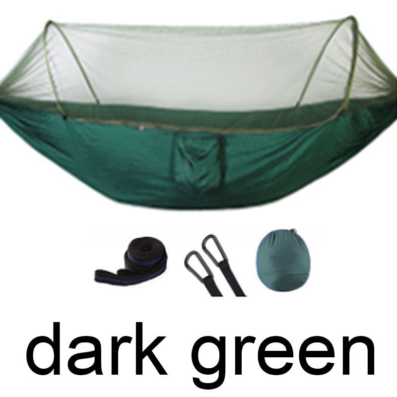 Hamac 2 Personnes Parachute avec Moustiquaire - Nylon Taffeta 210T - Camp de Base Farzen