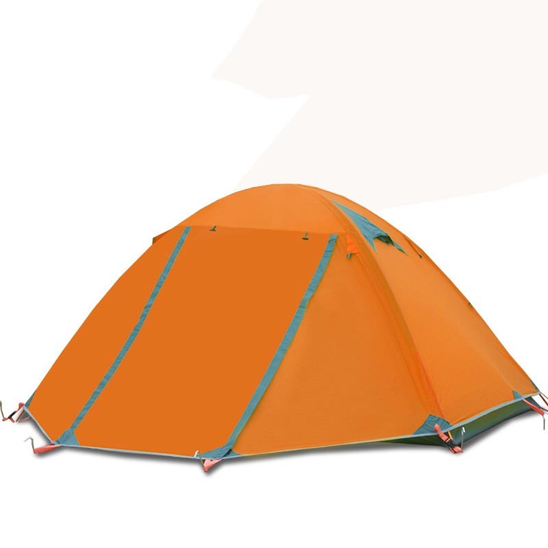 Tente Imperméable Double Couche 2 Places - Poteaux Aluminium Ultra-Résistante - Camp de Base Farzen