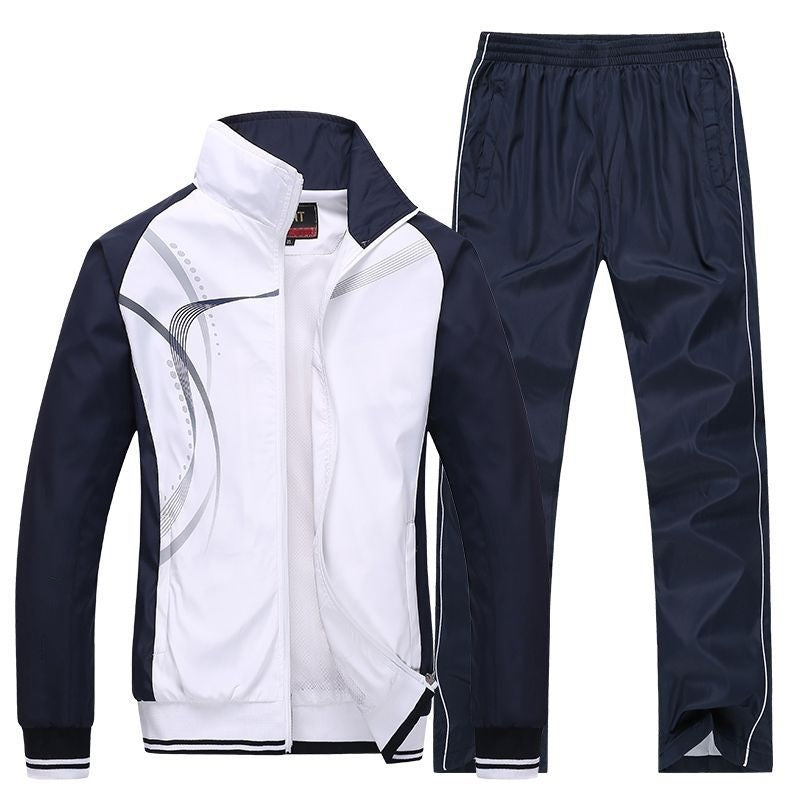 Tenue Sport Couple Mixte - Survêtement Rayures Printemps-Automne 710g - Camp de Base Farzen
