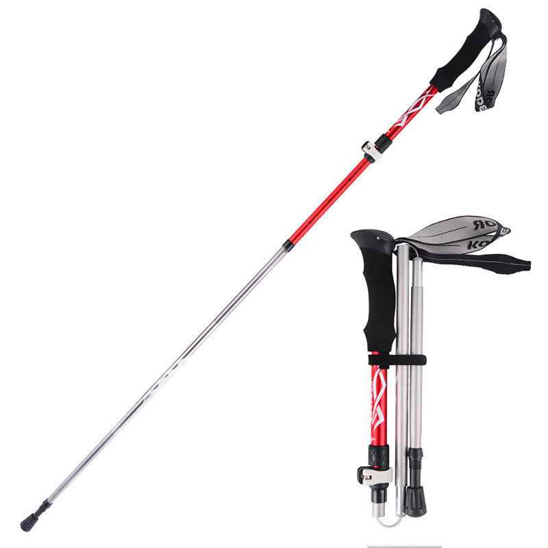 Bâton Randonnée 5 Sections Aluminium - Pliable Ultra-Compact 300g - Camp de Base Farzen