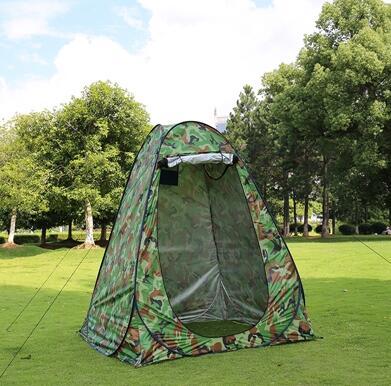 Tente Douche Portable Camping - Abri Privé Multifonction 120x190cm - Camp de Base Farzen