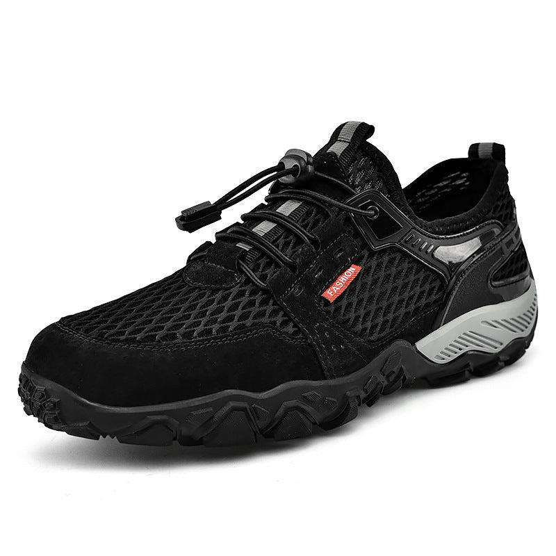 Chaussures Randonnée Cuir Respirantes Homme Sport Été 780g - Camp de Base Farzen