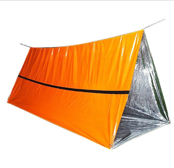 Sac de Couchage Urgence Aluminium - Kit Survie Isolation Thermique 200g - Camp de Base Farzen