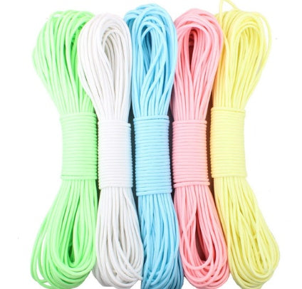 Paracorde Phosphorescente 7.5m - Corde Lumineuse Survie 250kg - Camp de Base Farzen