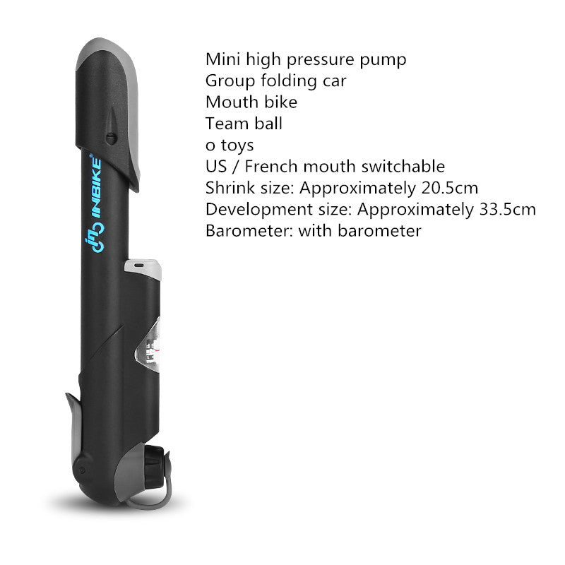 Mini Pompe Vélo Portable 182g - Gonflage Haute Pression - Camp de Base Farzen