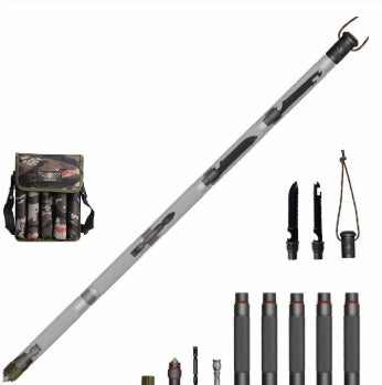Bâton Alpenstock Tactique Multifonctionnel - 1192g - Camp de Base Farzen