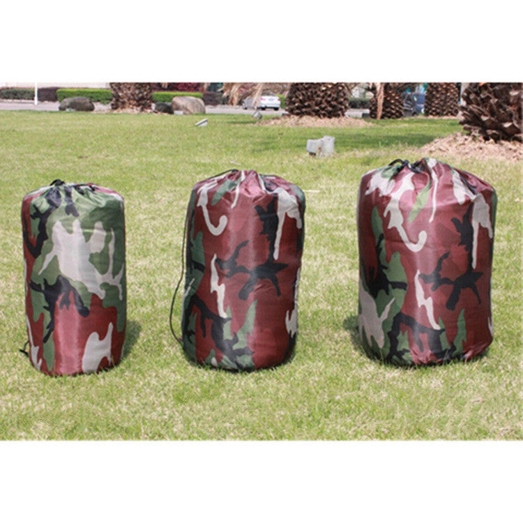 Sac de Couchage Camouflage Urgence - Polyester 170T (180+30)x75cm - Camp de Base Farzen