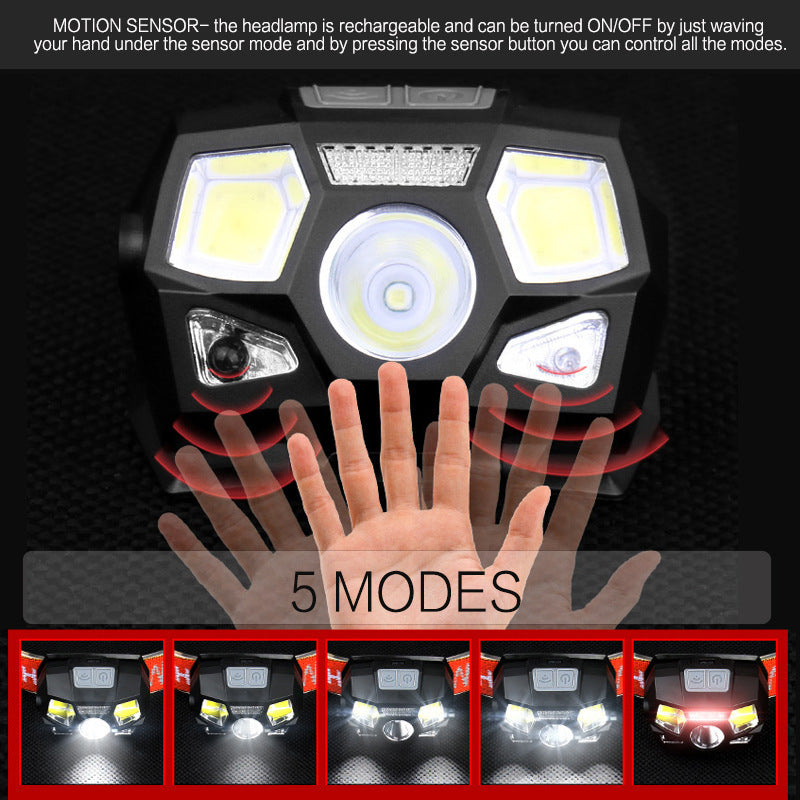 Lampe Frontale LED USB Anti-Éblouissement - Running 150g - Camp de Base Farzen