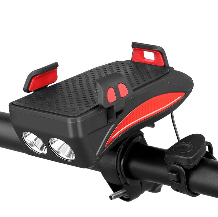 Support Téléphone Vélo 5-en-1 Chargeur - Lampe Sonnette - Camp de Base Farzen
