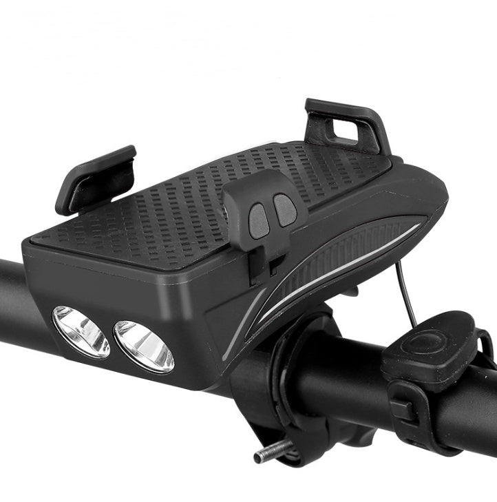 Support Téléphone Vélo 5-en-1 Chargeur - Lampe Sonnette - Camp de Base Farzen