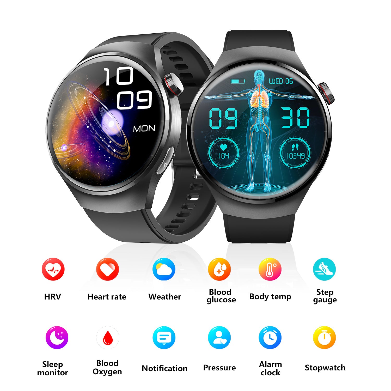 Montre Connectée Santé IP67 - Bluetooth Fitness 90g - Camp de Base Farzen