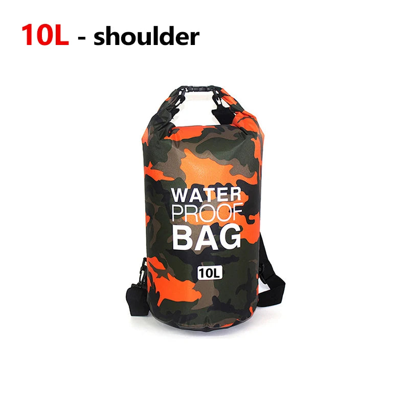 Sac Étanche PVC 10L 20L - Imperméable Natation Rafting Kayak - Camp de Base Farzen