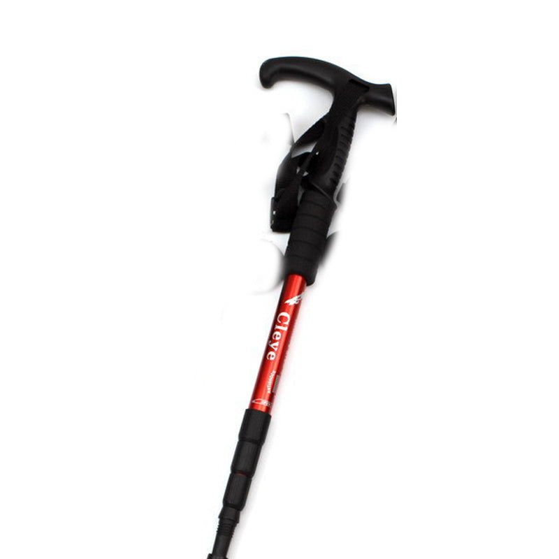 Bâton Randonnée Aluminium Poignée T Anti-Choc - 370g - Camp de Base Farzen