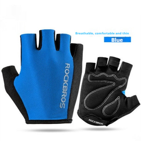 Gants Cyclisme Demi-Doigts Mixte - Antidérapants Sport - Camp de Base Farzen