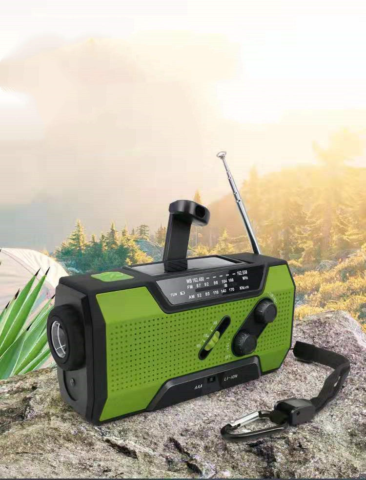 Radio Solaire de Poche 5-en-1 | Dynamo, Power Bank & Lampe Torche LED | Kit Survie - Camp de Base Farzen