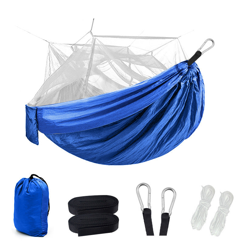 Hamac Camping Moustiquaire Nylon 210T - 1-2 Personnes 260x140cm - Camp de Base Farzen