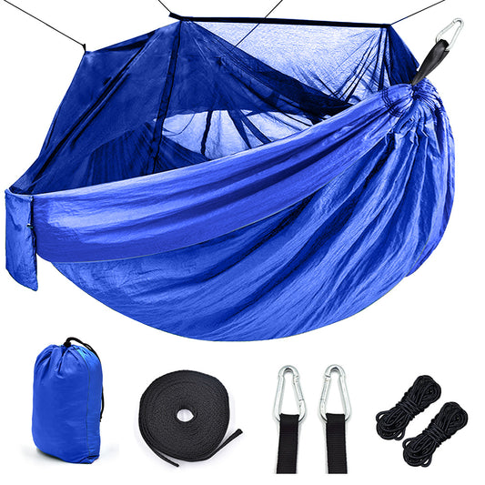 Hamac Camping Moustiquaire Nylon 210T - 1-2 Personnes 260x140cm - Camp de Base Farzen