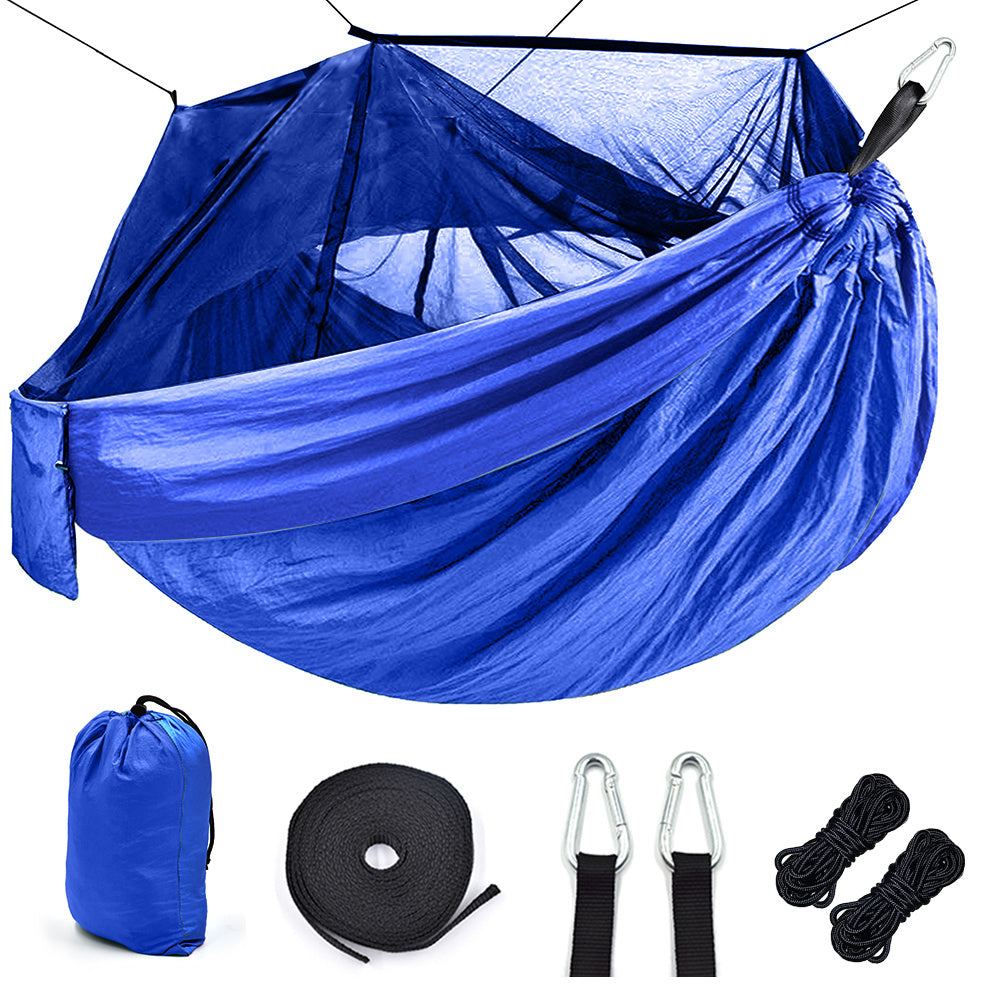 Hamac Camping Moustiquaire Nylon 210T - 1-2 Personnes 260x140cm - Camp de Base Farzen