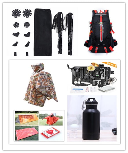 Sac de Couchage Urgence Aluminium - Kit Survie Isolation Thermique 200g - Camp de Base Farzen